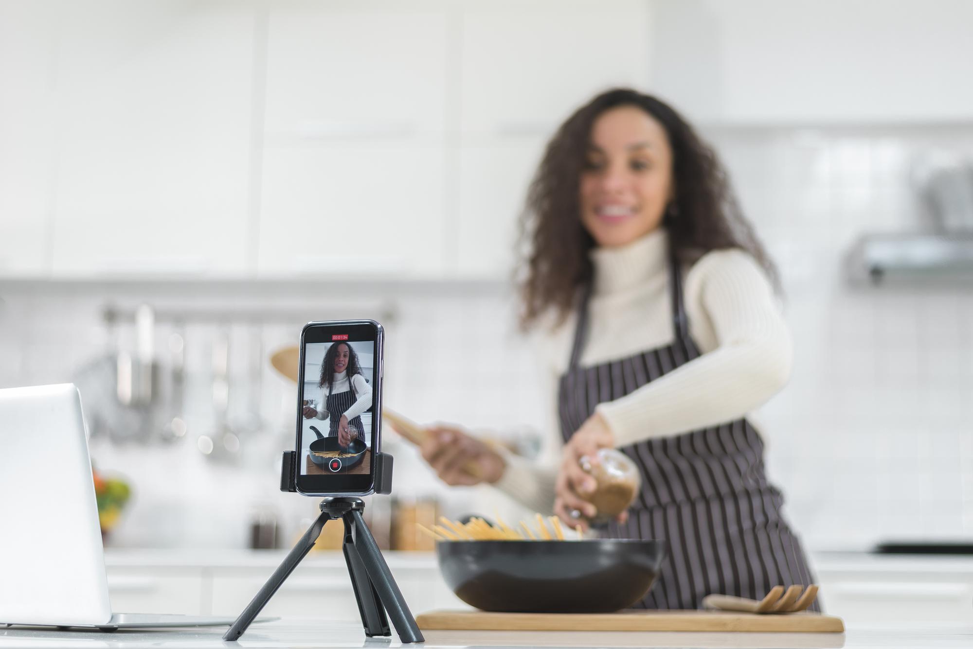 Lezione di cucina in diretta streaming